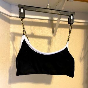 Good Chain Straps Medium Celebrity Fashion by Hera Collection Crop Top